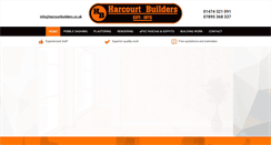 Desktop Screenshot of harcourtbuilders.co.uk